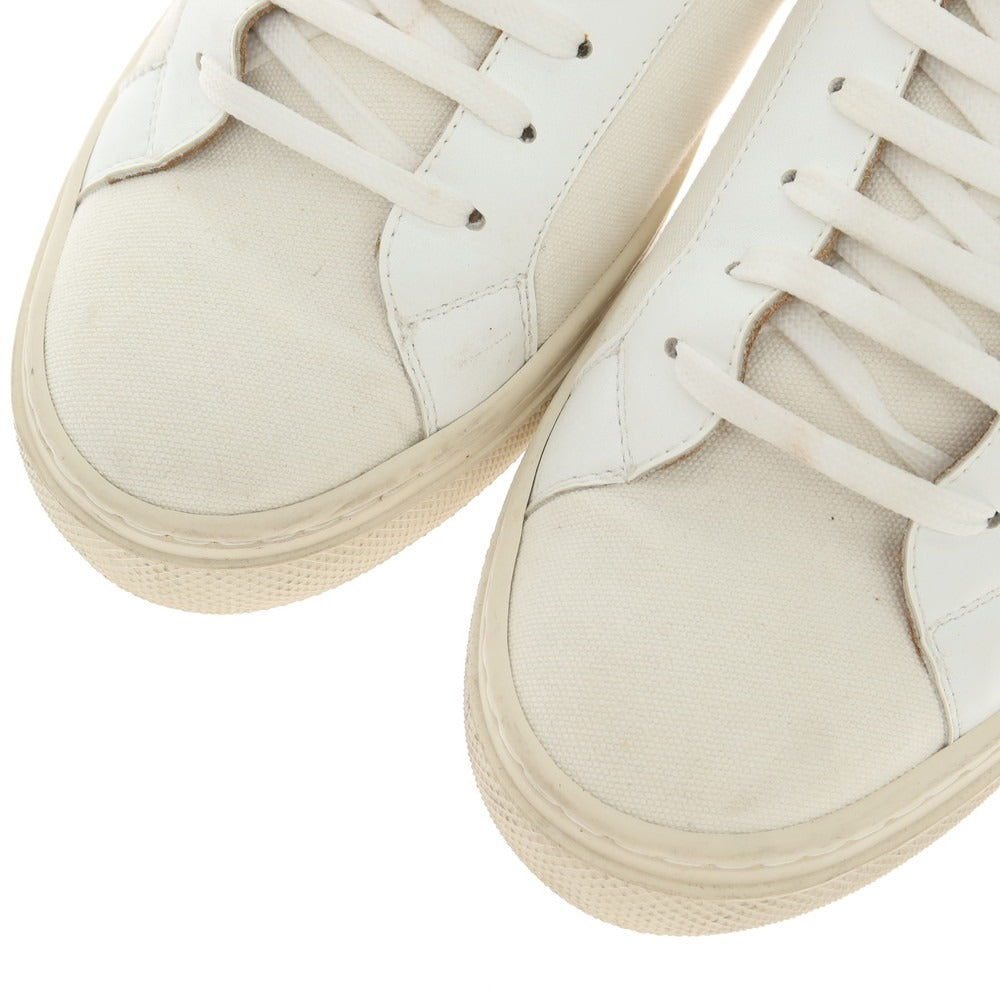 [Used] 8 By Yoox Canvas Leather Sneakers White [Size Unknown (Approx. 28cm)] [Condition Rank C] [Men&