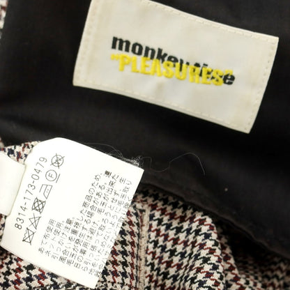 【中古】プレジャーズ PLEASURES monkeytime別注 ポリエステルウール カーゴパンツ ベージュxブラウン【サイズM】【BEI】【A/W】【状態ランクB】【メンズ】【759081】