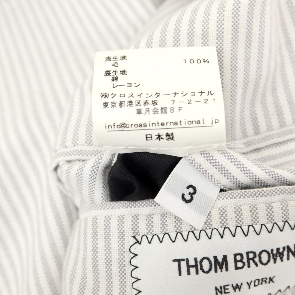 【中古】トムブラウン THOM BROWNE ウール ピーコート ダークネイビー【 3 】【 状態ランクD 】【 メンズ 】