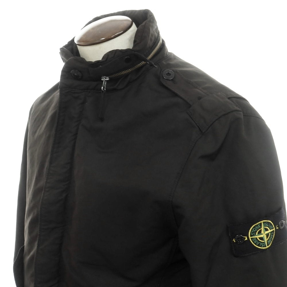 【中古】ストーンアイランド STONE ISLAND ポリエステルナイロン モッズコート ブラック系【 L 】【 状態ランクC 】【 メンズ 】