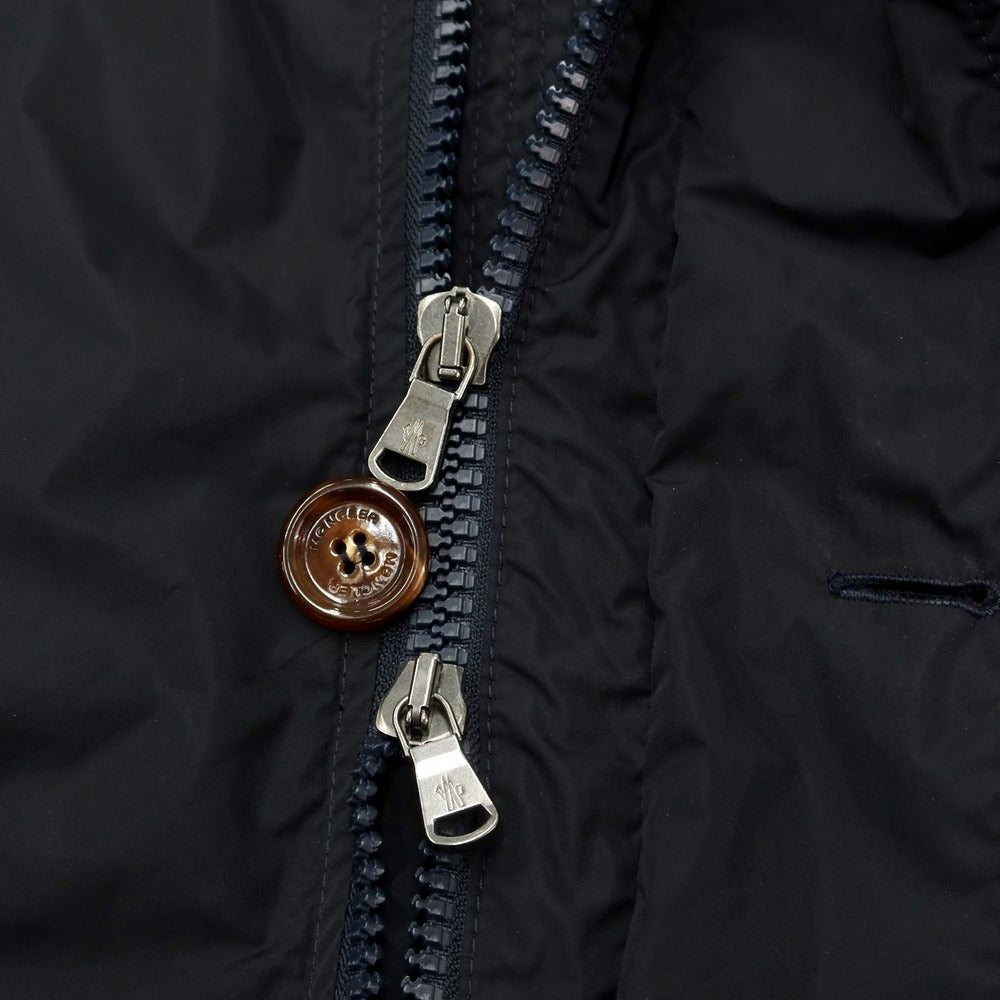 [Used] Moncler MONCLER polyester nylon hooded coat navy [4] [Condition rank C] [Men&