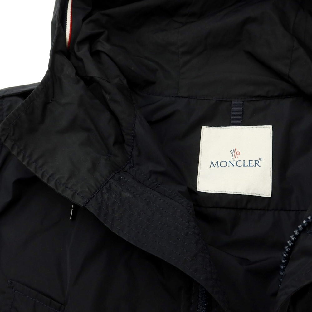 [Used] Moncler MONCLER polyester nylon hooded coat navy [4] [Condition rank C] [Men&