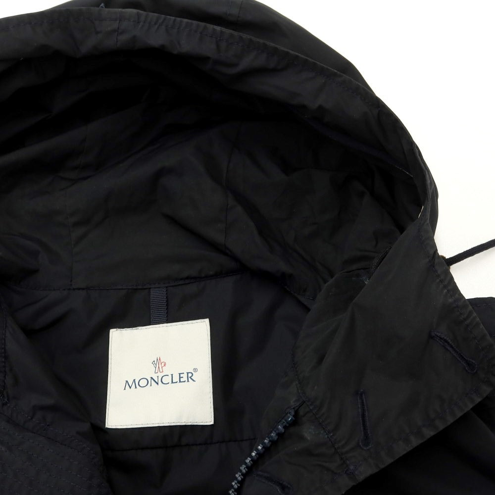 [Used] Moncler MONCLER polyester nylon hooded coat navy [4] [Condition rank C] [Men&