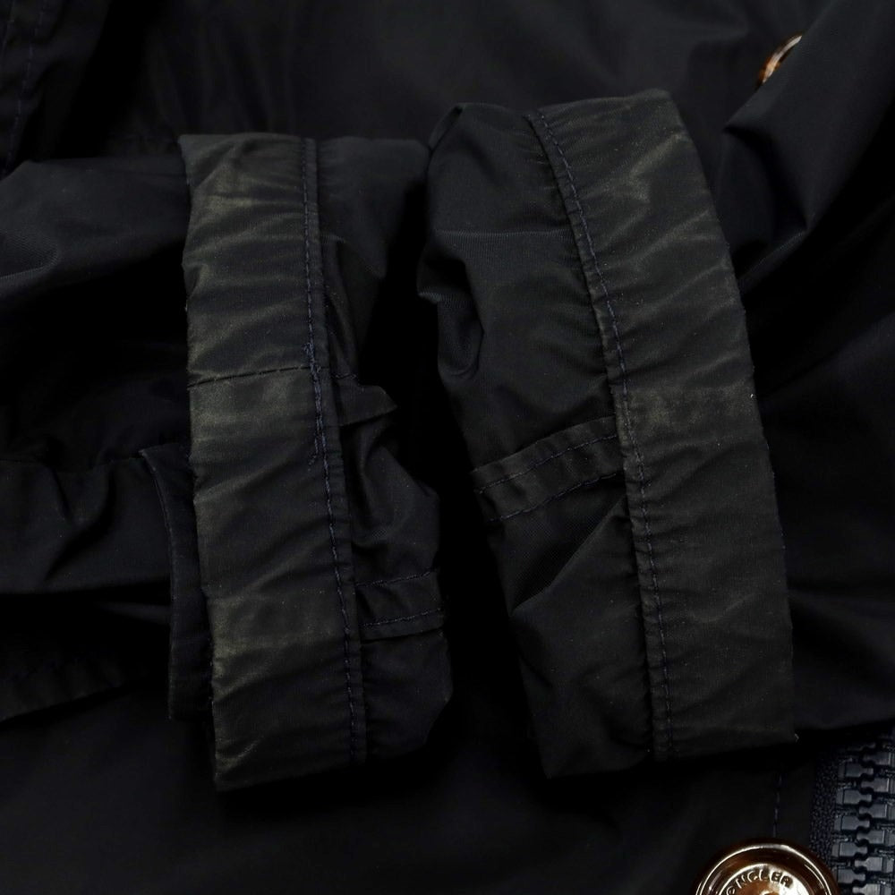 [Used] Moncler MONCLER polyester nylon hooded coat navy [4] [Condition rank C] [Men&