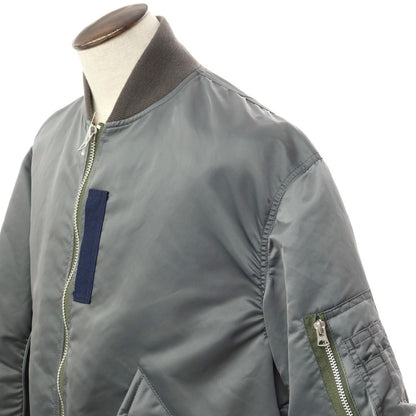 [Used] Sacai 2022 Fall/Winter MA-1 Nylon Blouson Military Jacket Gray [3] [Condition Rank B] [Men&