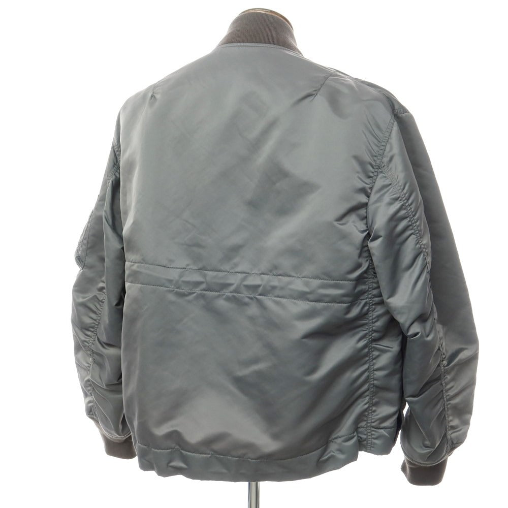 [Used] Sacai 2022 Fall/Winter MA-1 Nylon Blouson Military Jacket Gray [3] [Condition Rank B] [Men&