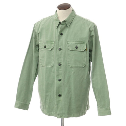 [Used] [Unused] UNION Cotton Oversized Work Shirt Light Green [IV (4)] [Condition Rank S] [Men&