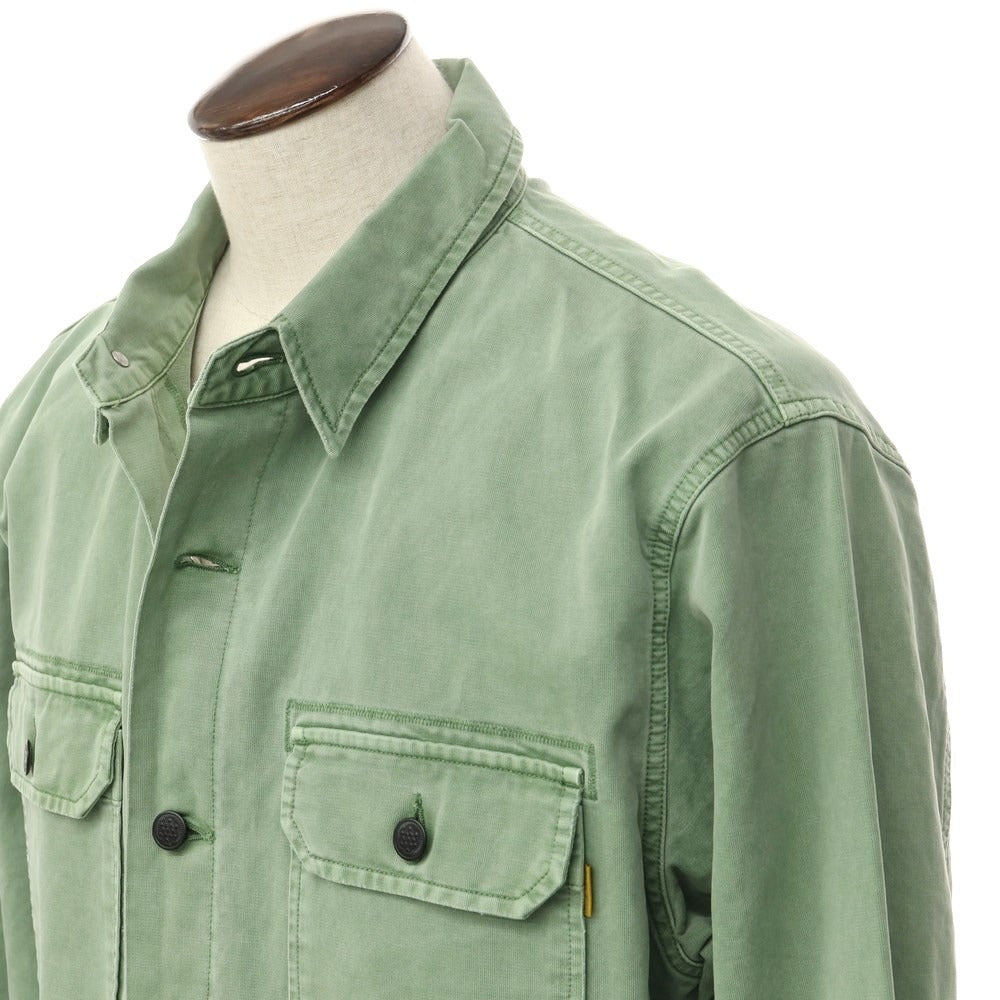 [Used] [Unused] UNION Cotton Oversized Work Shirt Light Green [IV (4)] [Condition Rank S] [Men&