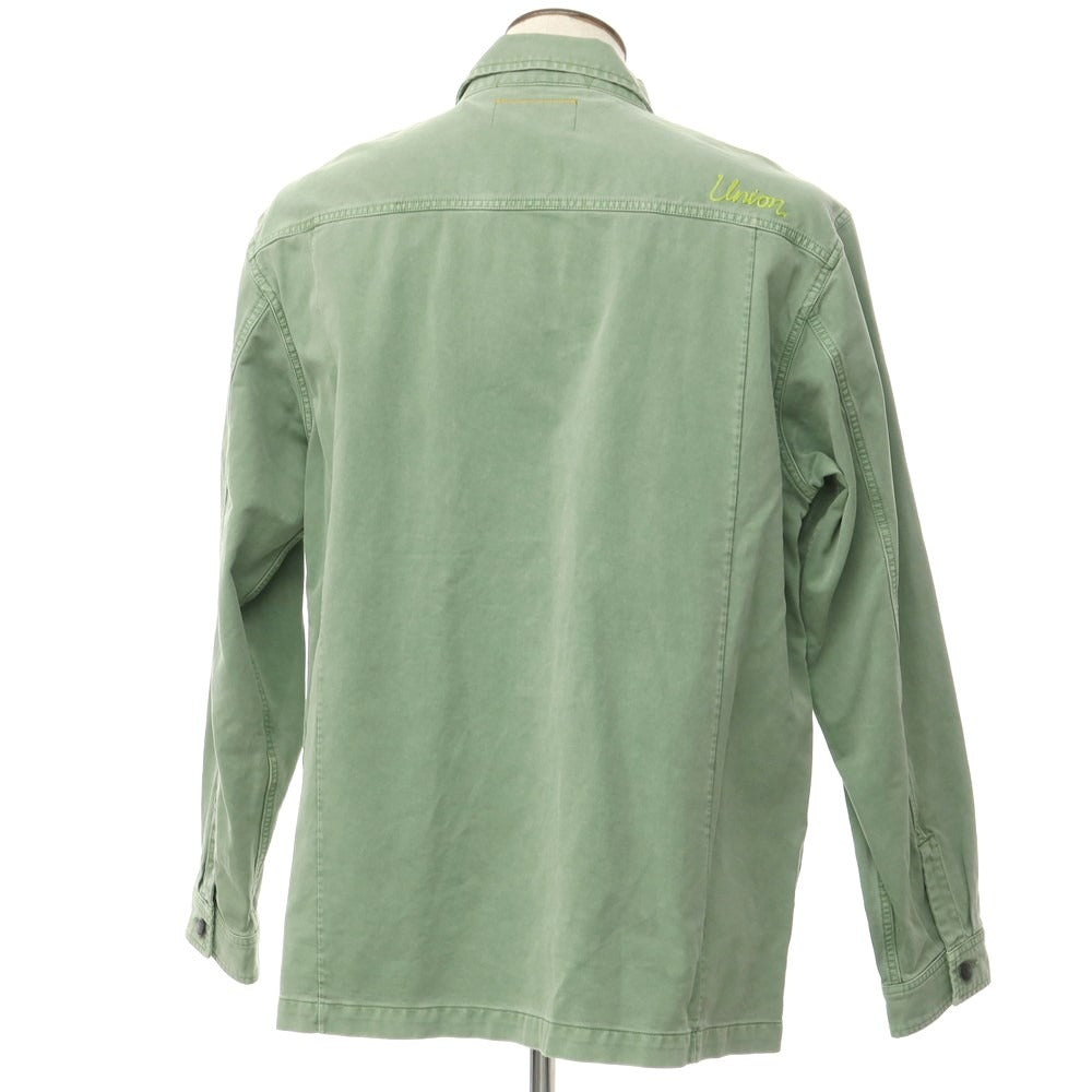 [Used] [Unused] UNION Cotton Oversized Work Shirt Light Green [IV (4)] [Condition Rank S] [Men&