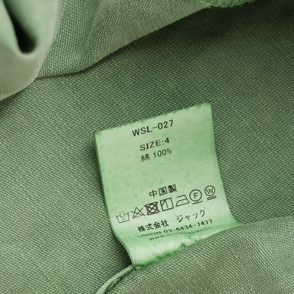 [Used] [Unused] UNION Cotton Oversized Work Shirt Light Green [IV (4)] [Condition Rank S] [Men&