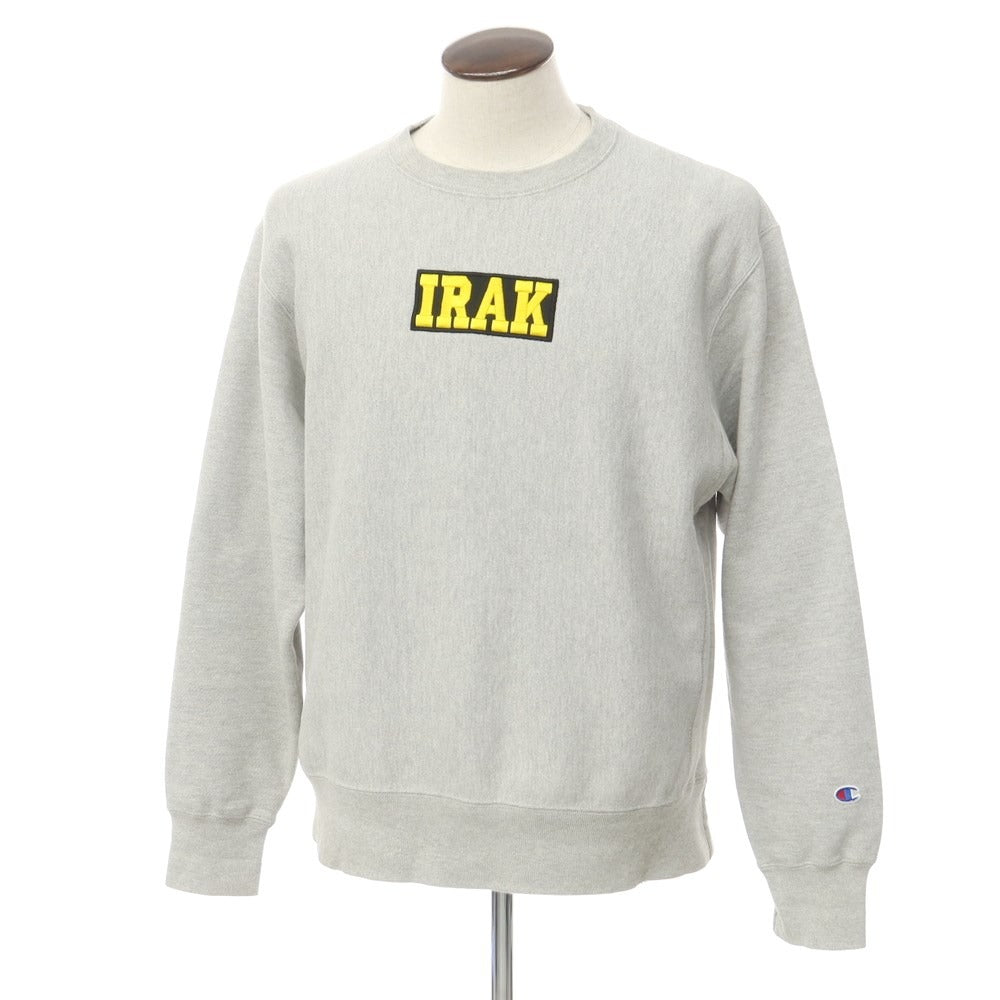 [Used] IRAK NYC Cotton Polyester Crew Neck Sweatshirt
 Gray [Size L] [GRY] [A/W] [Condition Rank C] [Men&