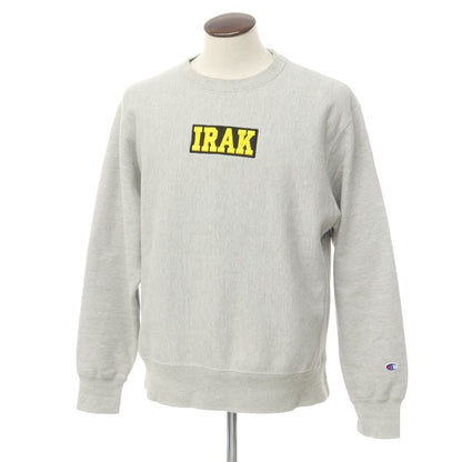 【中古】アイラック ニューヨーク IRAK NYC コットンポリエステル クルーネック スウェット
 グレー【サイズL】【GRY】【A/W】【状態ランクC】【メンズ】
【759498】