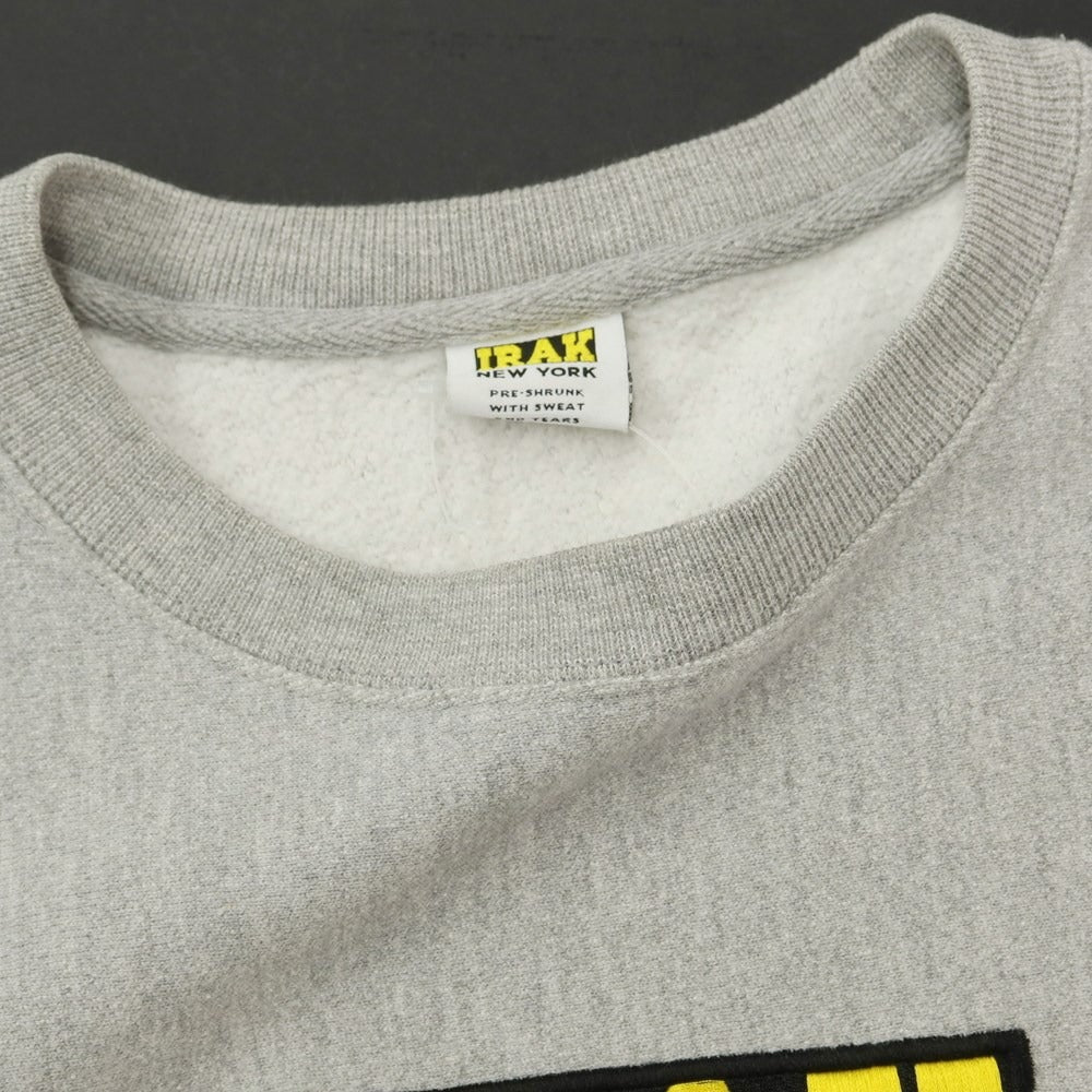 [Used] IRAK NYC Cotton Polyester Crew Neck Sweatshirt
 Gray [Size L] [GRY] [A/W] [Condition Rank C] [Men&