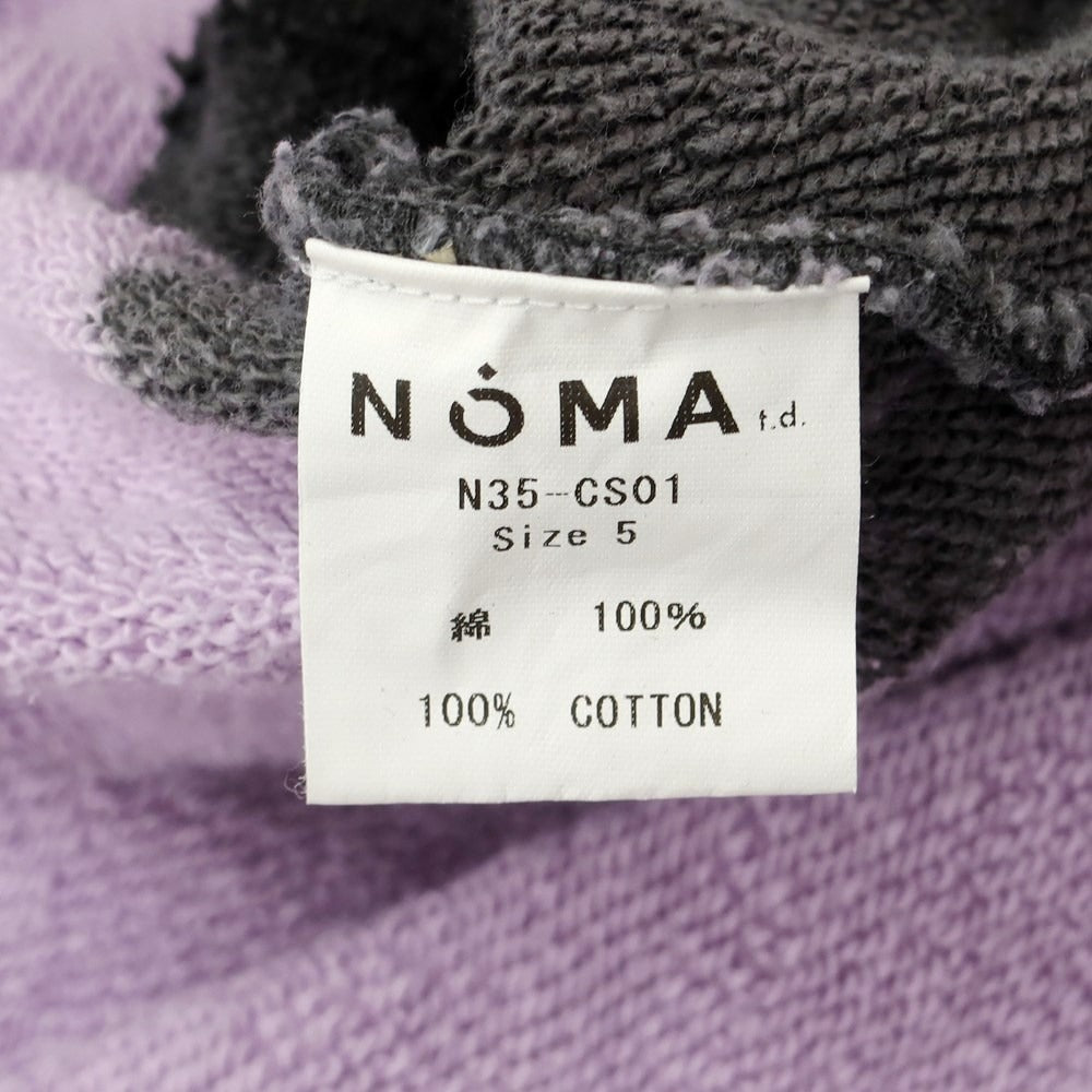 [Used] NOMA td Cotton Crew Neck Sweatshirt Purple x White [Size 5] [PUP] [A/W] [Condition Rank C] [Men&