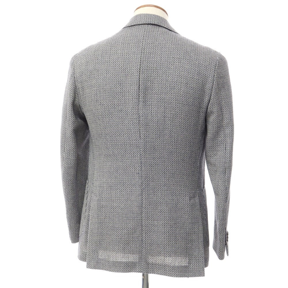 [Used] LARDINI wool linen silk casual jacket, navy x black [46] [Condition rank B] ​​[Men&