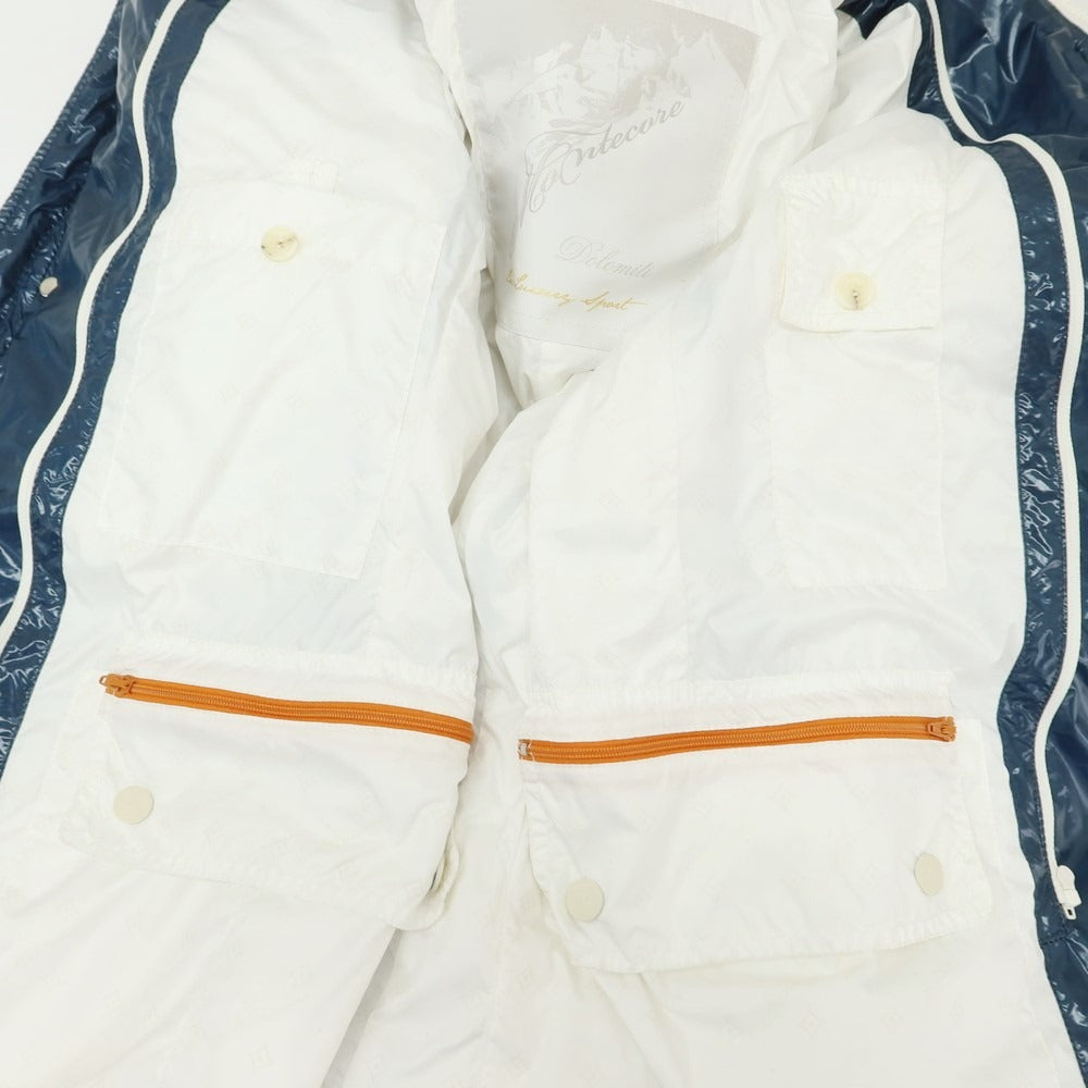 【新品未使用】MOTECORE モンテコーレ　ナイロンジャケット　50 中古】モンテコーレ Montecore ナイロン ダウンジャケット ネイビー