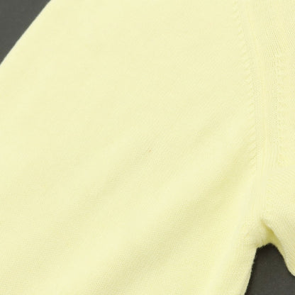 [Used] Luigi Borrelli Cotton V-neck pullover knit light yellow [Size 50] [YEL] [S/S] [Condition rank C] [Men&