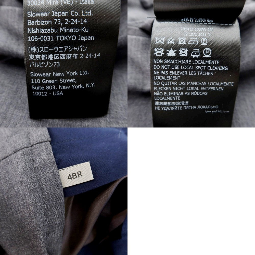 [Used] INCOTEX Wool Dress Slacks Pants, Grey [48] [Condition Rank B] [Men&