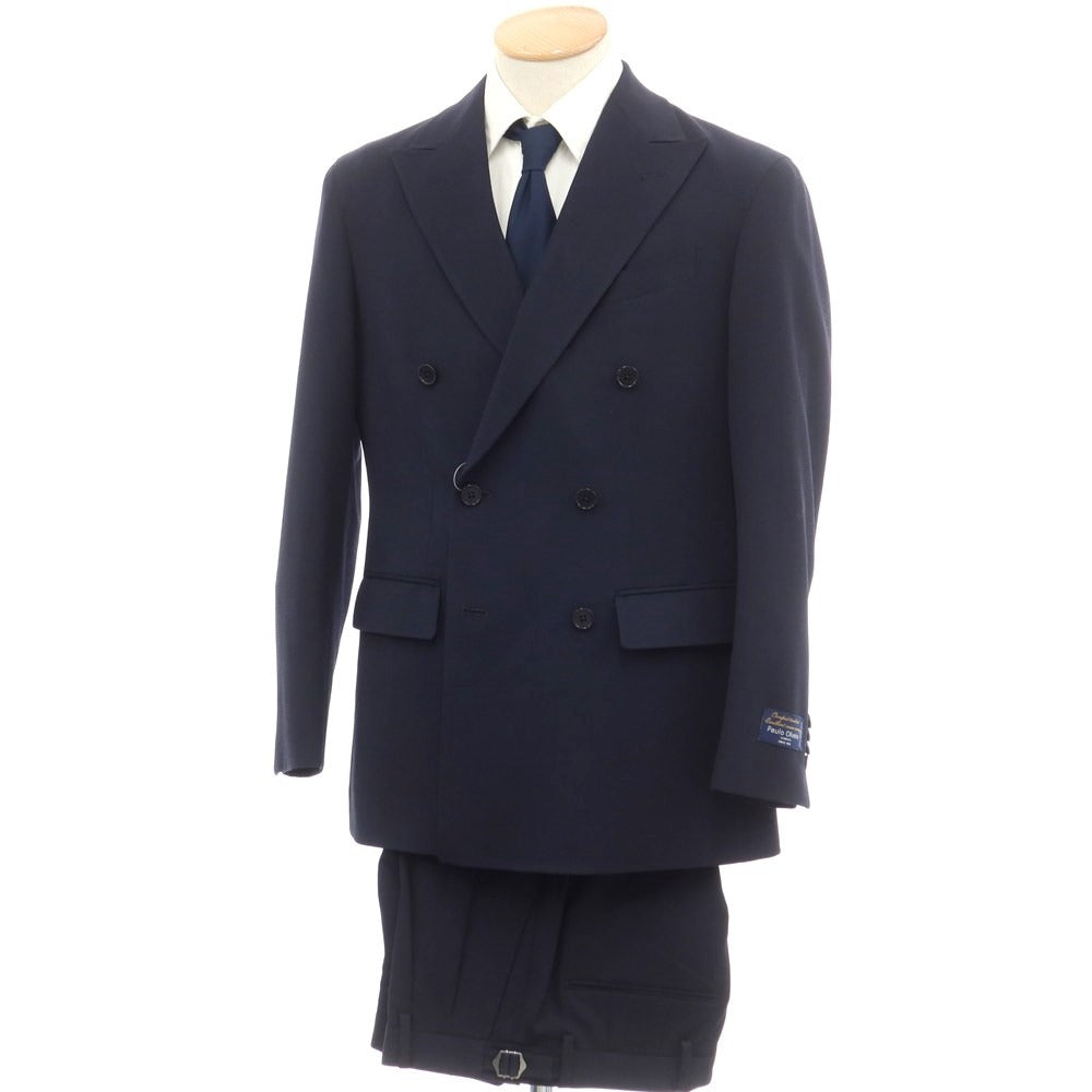 [Used] UNIVERSAL LANGUAGE Polyester wool set-up double-breasted suit Navy [S] [Condition rank B] ​​[Men&