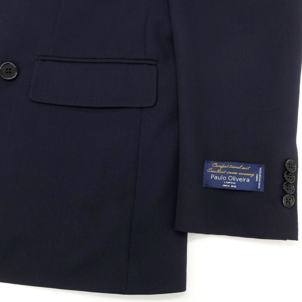 [Used] UNIVERSAL LANGUAGE Polyester wool set-up double-breasted suit Navy [S] [Condition rank B] ​​[Men&