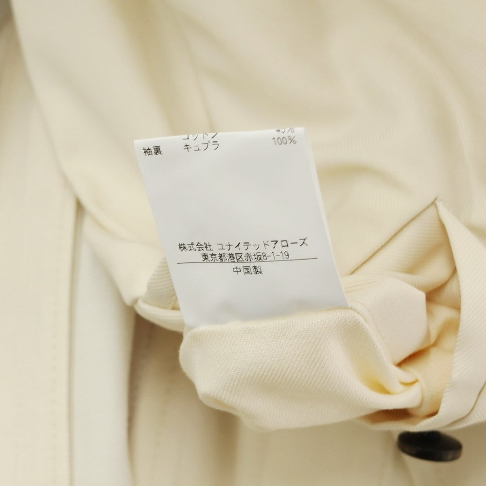 [Used] UNITED ARROWS polyester cotton trench coat, off-white [S] [Condition rank B] [Men&