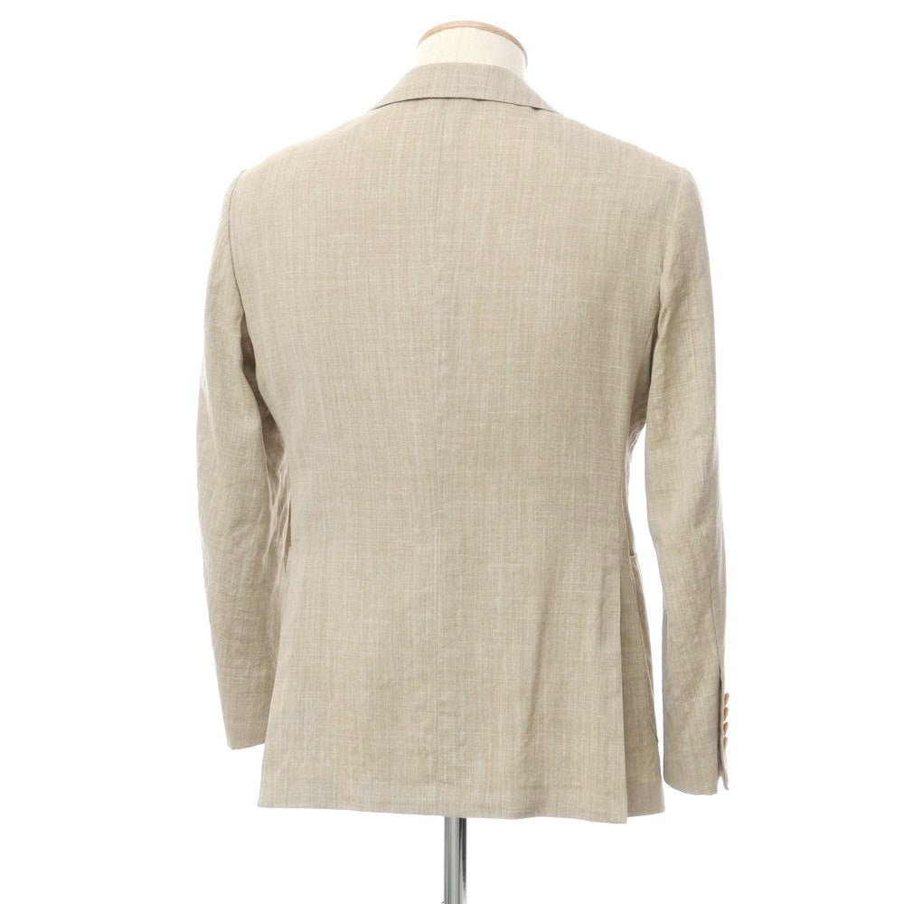 [Used] UNIVERSAL LANGUAGE Wool Silk Tailored Jacket Beige [42] [Condition Rank B] ​​[Men&