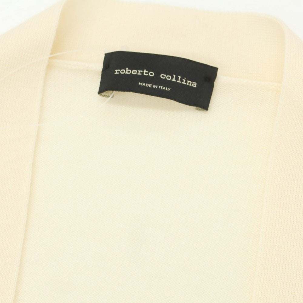 [Used] Roberto Collina ROBERTO COLLINA High Gauge Wool Cardigan Ivory [Size 44] [WHT] [A/W] [Condition Rank B] [Men&