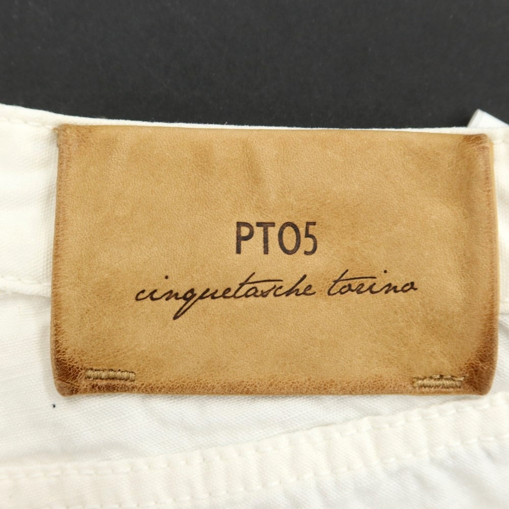 [Used] PT05 REGGAE Cotton Linen 5 Pocket Pants Off White [30] [Condition Rank C] [Men&