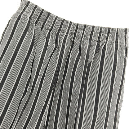 [Used] UNITED ARROWS Cotton Linen Striped Easy Pants Charcoal x White [Size S] [GRY] [S/S] [Condition Rank B] [Men&