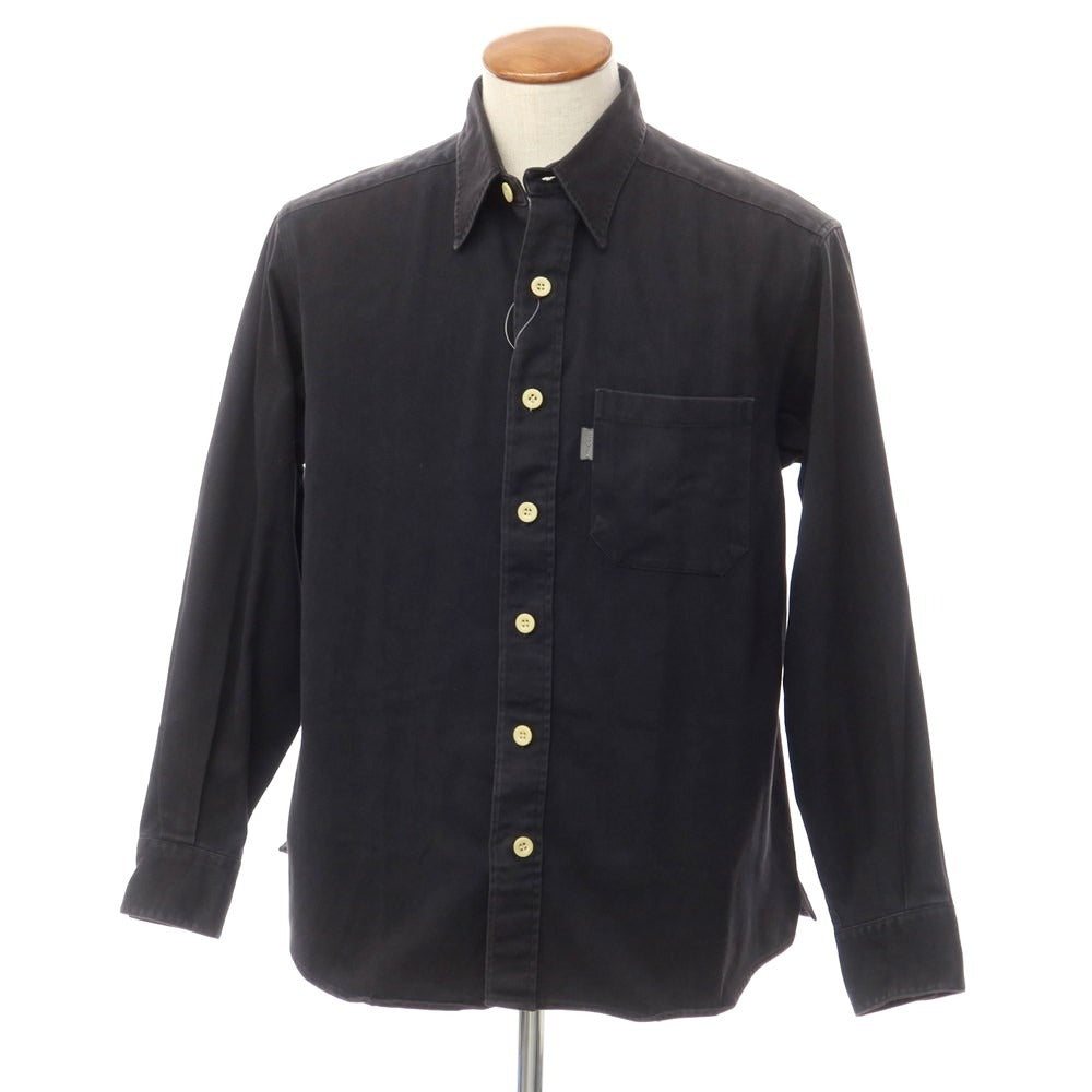 [Used] Paul Smith Jeans Twill Cotton Casual Shirt Black [M] [Condition Rank C] [Men&