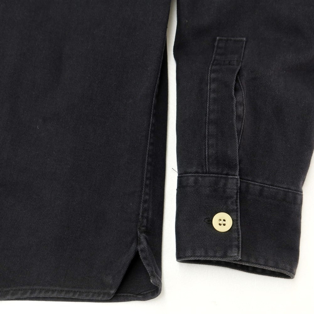 [Used] Paul Smith Jeans Twill Cotton Casual Shirt Black [M] [Condition Rank C] [Men&