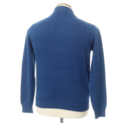 [Used] Morgano Cotton Stand Collar Cardigan Blue [Size 46] [BLU] [S/S] [Condition Rank C] [Men&