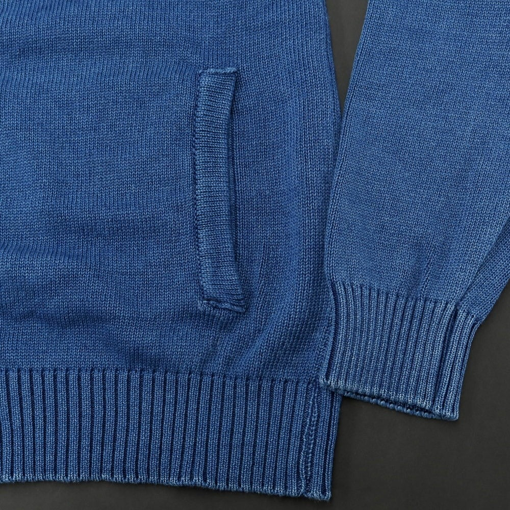 [Used] Morgano Cotton Stand Collar Cardigan Blue [Size 46] [BLU] [S/S] [Condition Rank C] [Men&