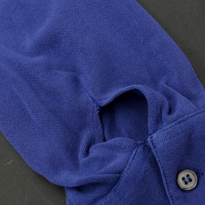 [Used] ZANONE Cotton Long Sleeve Polo Shirt Dark Smalt Blue [Size 48] [BLU] [S/S/A/W] [Condition Rank C] [Men&