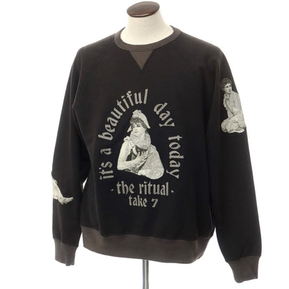 [Used] Samuel Zelig SAMUEL ZELIG USED Embroidered Sweatshirt Black [1] [Condition Rank B] [Men&