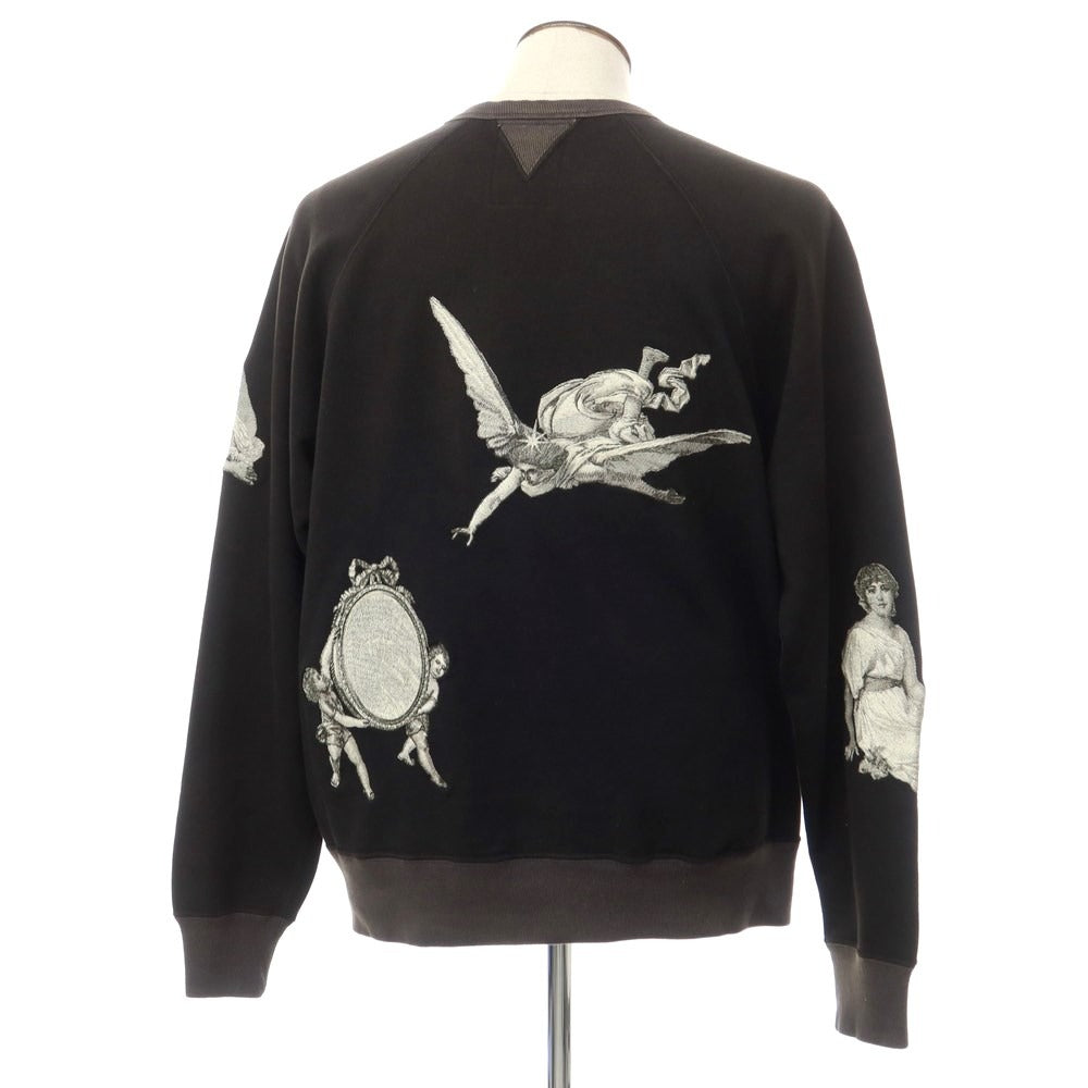 [Used] Samuel Zelig SAMUEL ZELIG USED Embroidered Sweatshirt Black [1] [Condition Rank B] [Men&