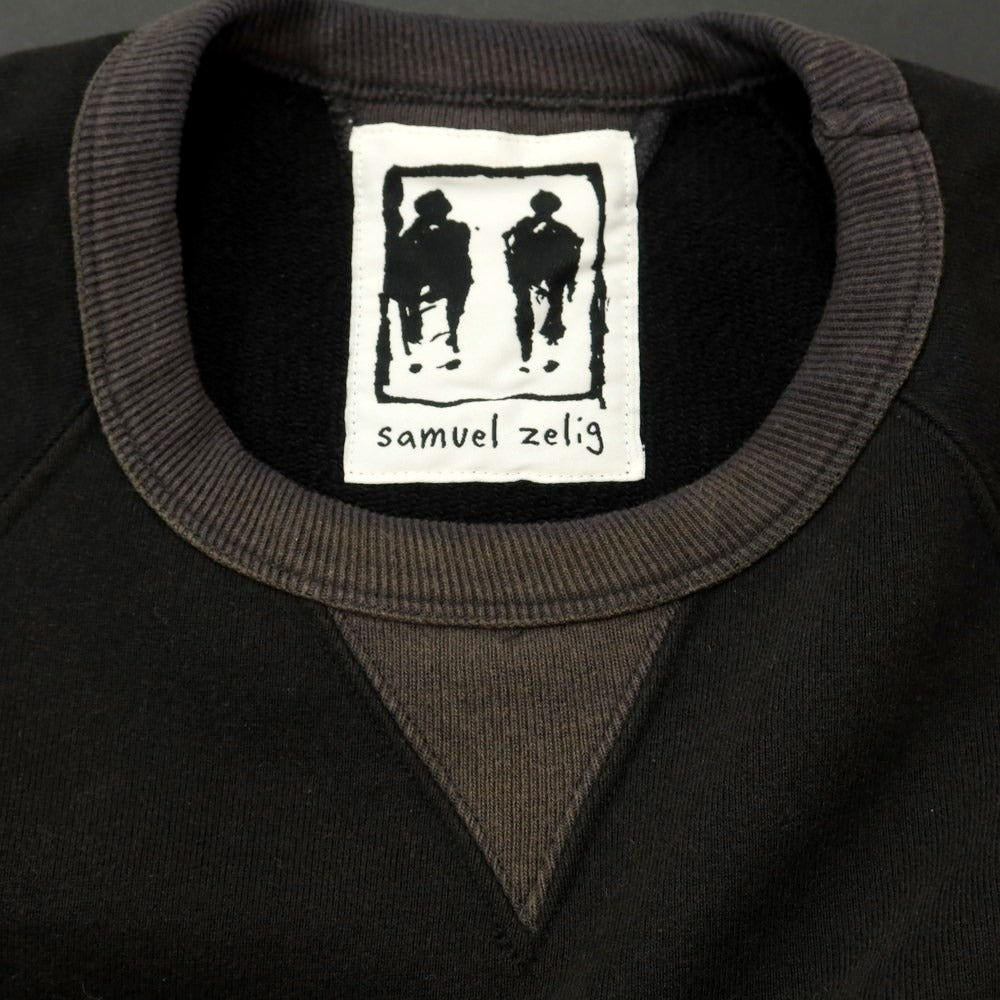 [Used] Samuel Zelig SAMUEL ZELIG USED Embroidered Sweatshirt Black [1] [Condition Rank B] [Men&