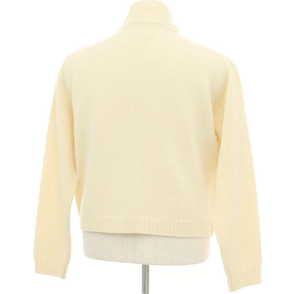 [Used] RE-PURPOSE mid gauge wool stand collar zip-up cardigan cream beige [Size L] [BEI] [A/W] [Condition Rank B] [Men&