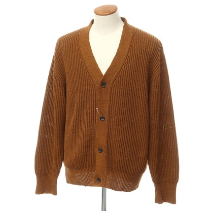 [Used] A.PRESSE Mid-gauge silk linen cardigan, brown [2] [Condition rank B] [Men&