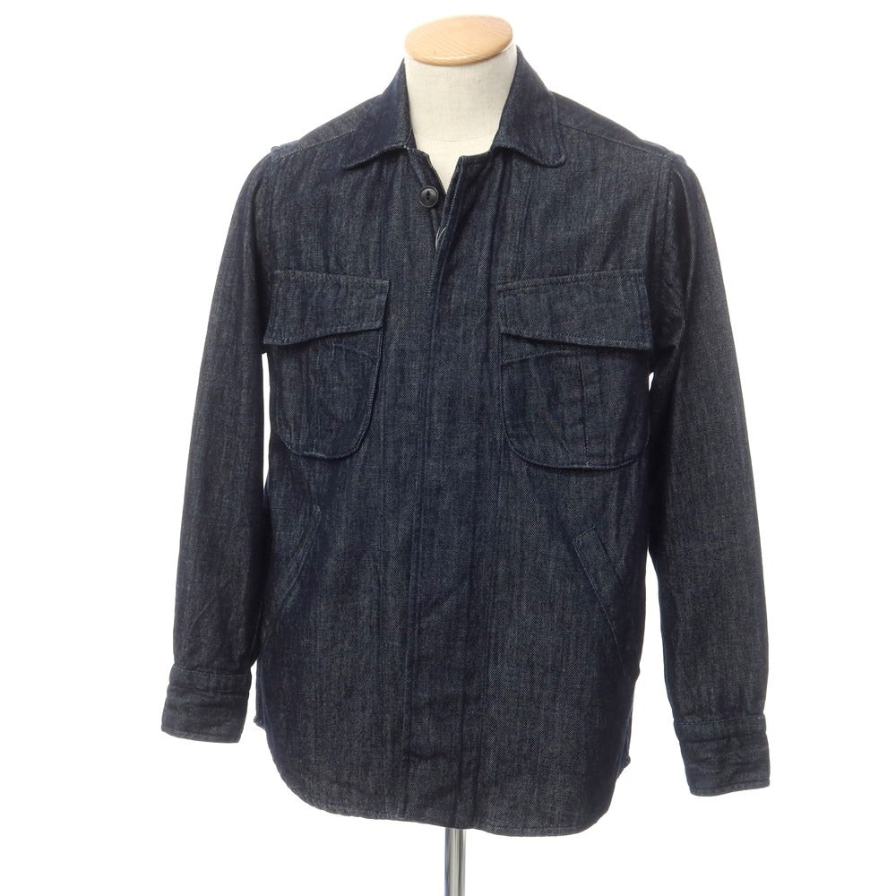 [Used] GUY ROVER × FORTELA denim shirt jacket blouson navy [XS] [Condition rank B] [Men&