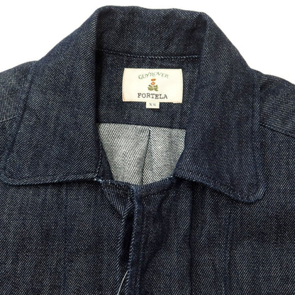 [Used] GUY ROVER × FORTELA denim shirt jacket blouson navy [XS] [Condition rank B] [Men&