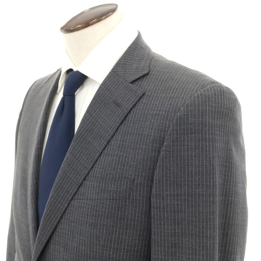 [Used] NEWYORKER Wool Polyester Striped 2-Button Suit Dark Gray x Lavender [A6] [Condition Rank B] ​​[Men&