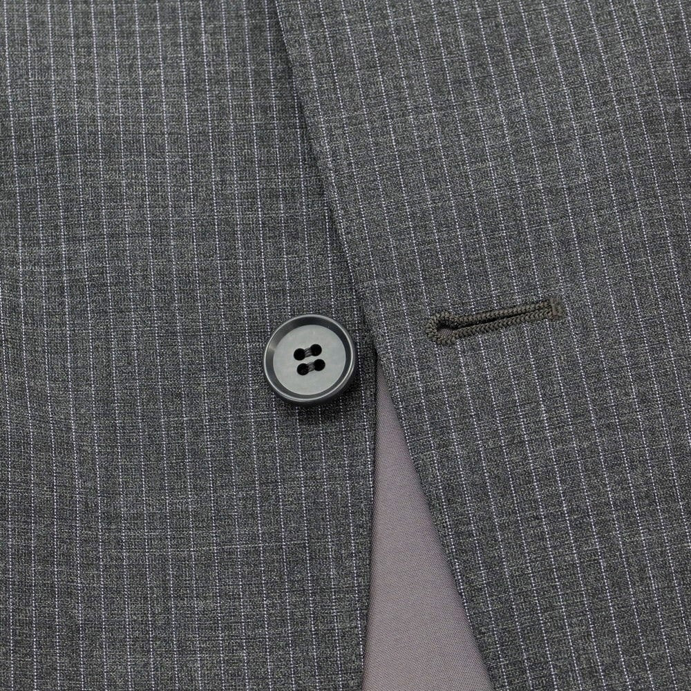 [Used] NEWYORKER Wool Polyester Striped 2-Button Suit Dark Gray x Lavender [A6] [Condition Rank B] ​​[Men&