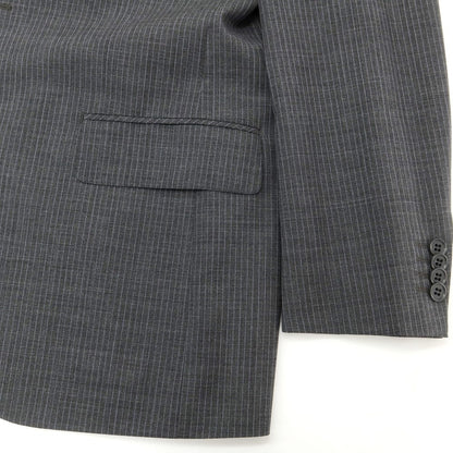 [Used] NEWYORKER Wool Polyester Striped 2-Button Suit Dark Gray x Lavender [A6] [Condition Rank B] ​​[Men&