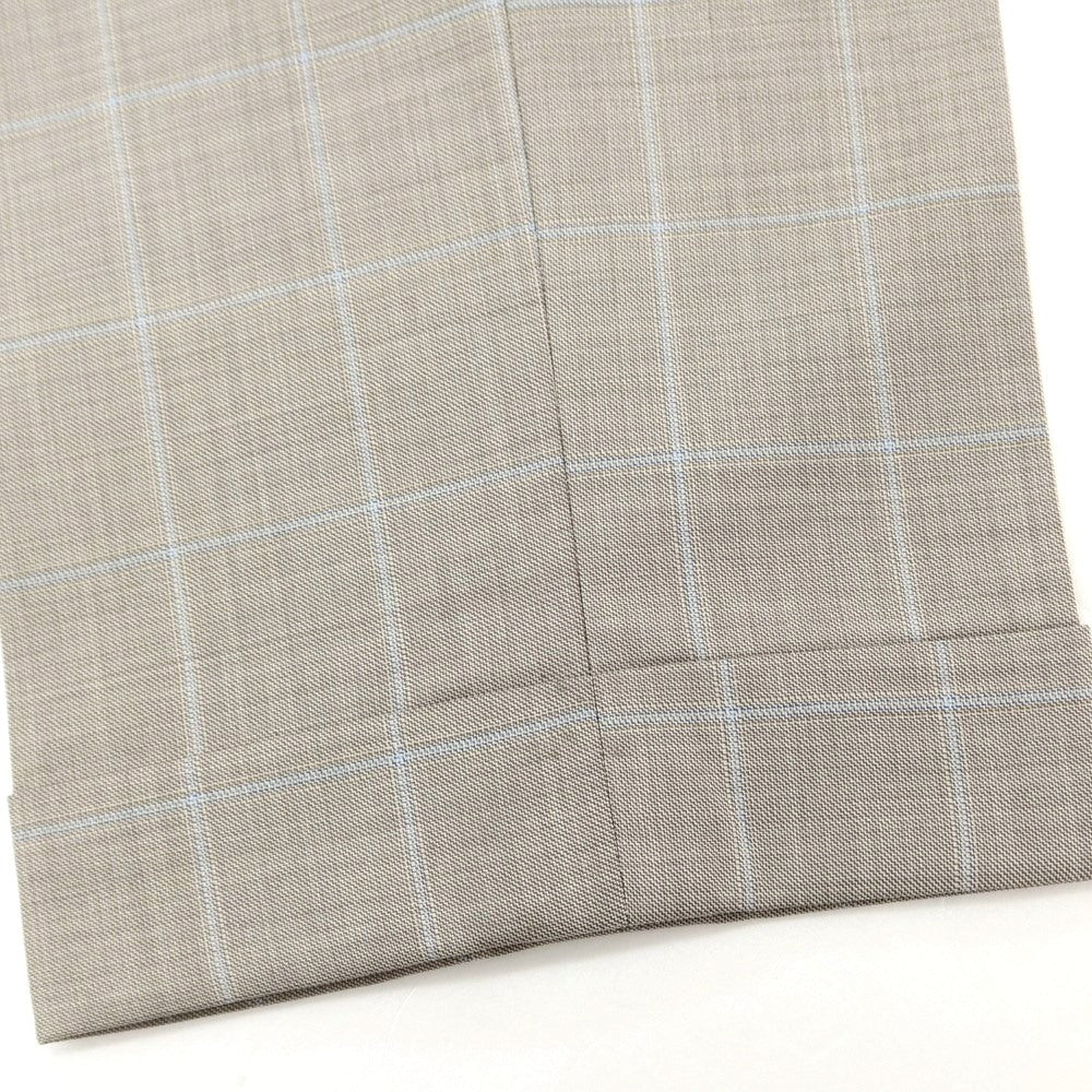 [Used] LIVERANO&amp;amp;LIVERANO Wool Check 3-Button Suit Greige x Light Blue [46] [Condition Rank C] [Men&