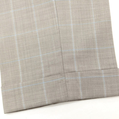 [Used] LIVERANO&amp;amp;LIVERANO Wool Check 3-Button Suit Greige x Light Blue [46] [Condition Rank C] [Men&