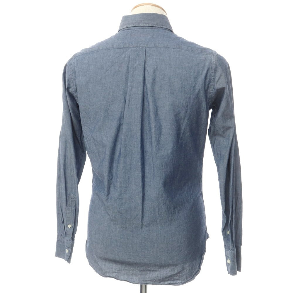 [Used] BEAMS F Chambray Button-down Shirt, Light Navy [XS] [Condition Rank C] [Men&