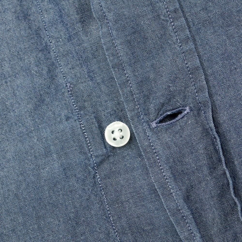 [Used] BEAMS F Chambray Button-down Shirt, Light Navy [XS] [Condition Rank C] [Men&