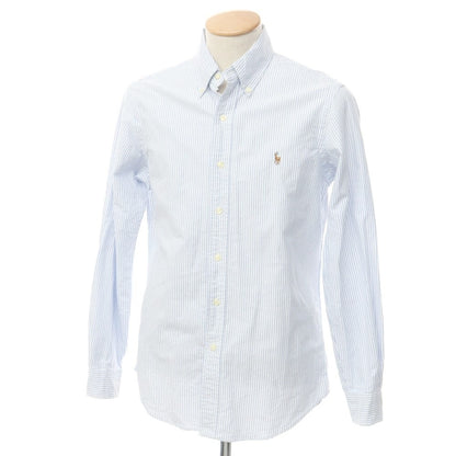 [Used] Ralph Lauren Oxford Stripe Button-down Shirt White x Blue [S] [Condition Rank B] ​​[Men&