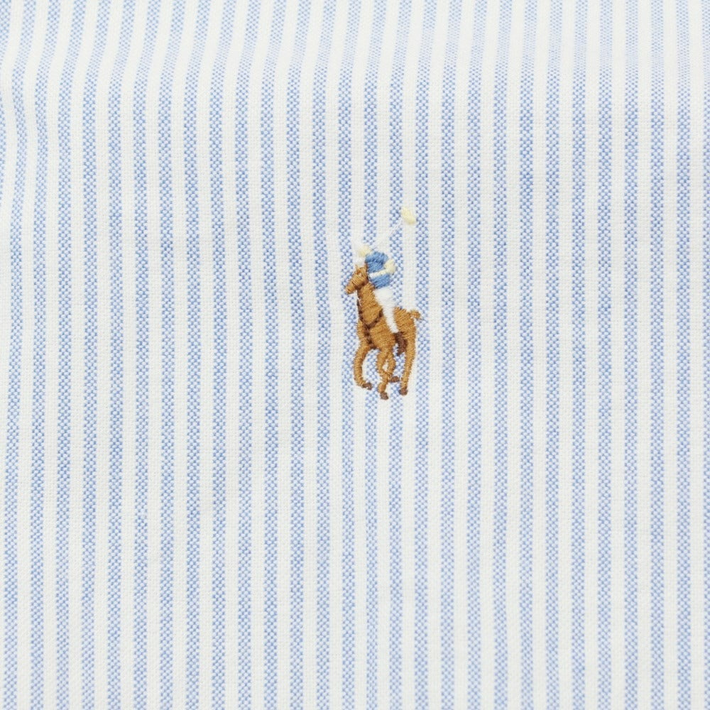 [Used] Ralph Lauren Oxford Stripe Button-down Shirt White x Blue [S] [Condition Rank B] ​​[Men&